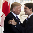 Canadian Prime Minister Justin Trudeau with trump