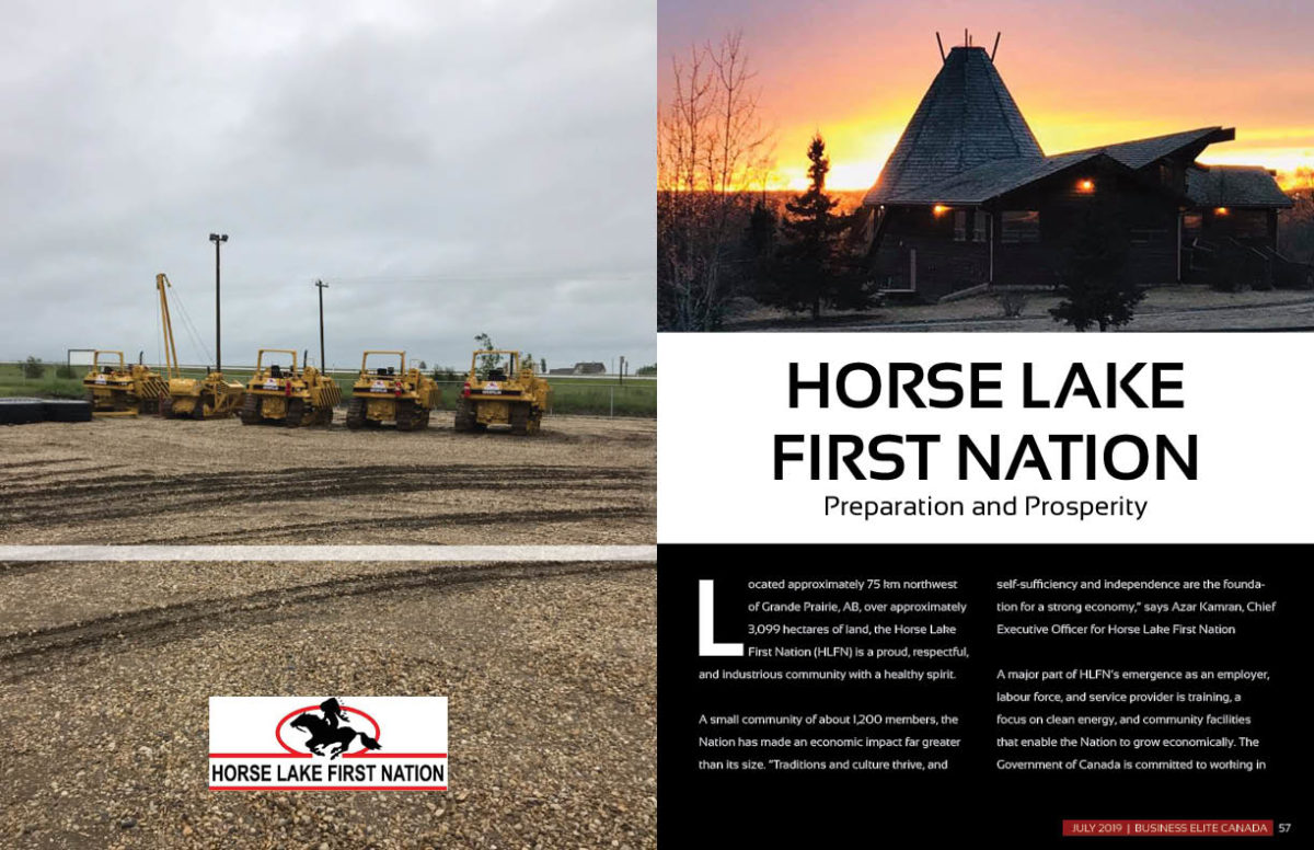 Horse Lake First Nation Business Elite Canada Magazine