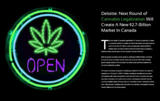 Deloitte: Next Round of Cannabis Legalization Will Create A New $2.7-Billion Market In Canada