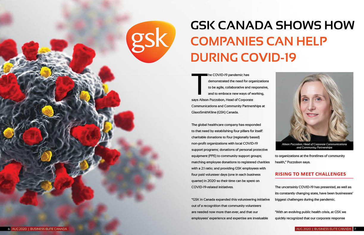 GSK Canada Shows How Companies Can Help During COVID- 19